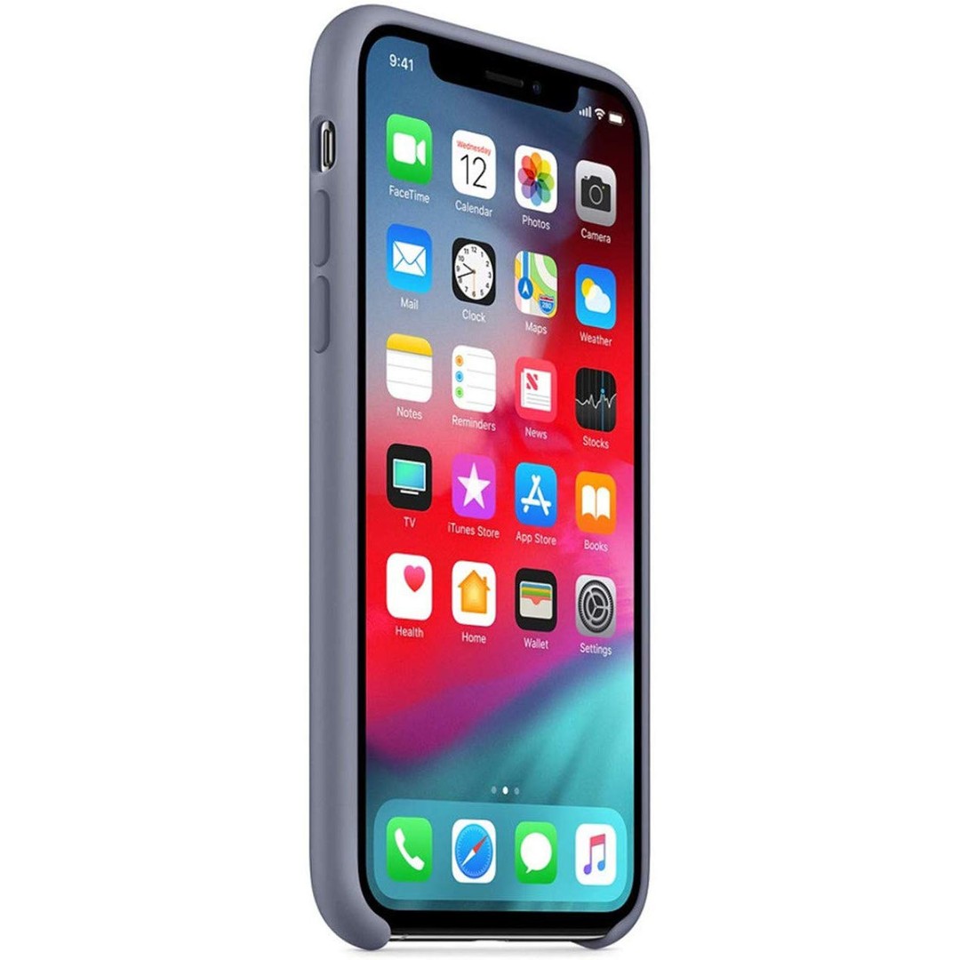 Silicone Case (AA) для iPhone XR (6.1") (Lavender Grey)-2