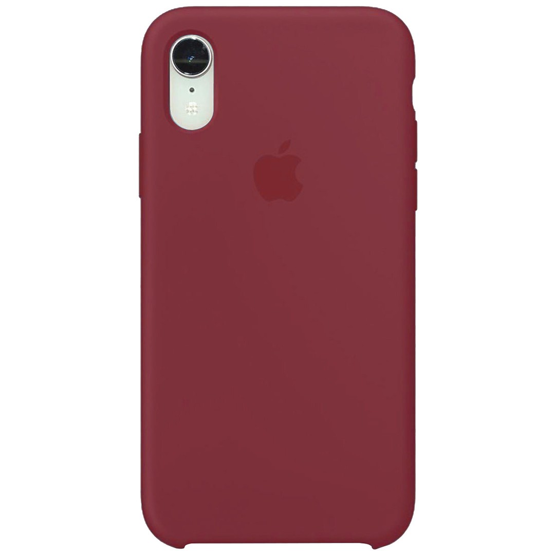 Silicone Case (AA) для iPhone XR (6.1") (Maroon)-0