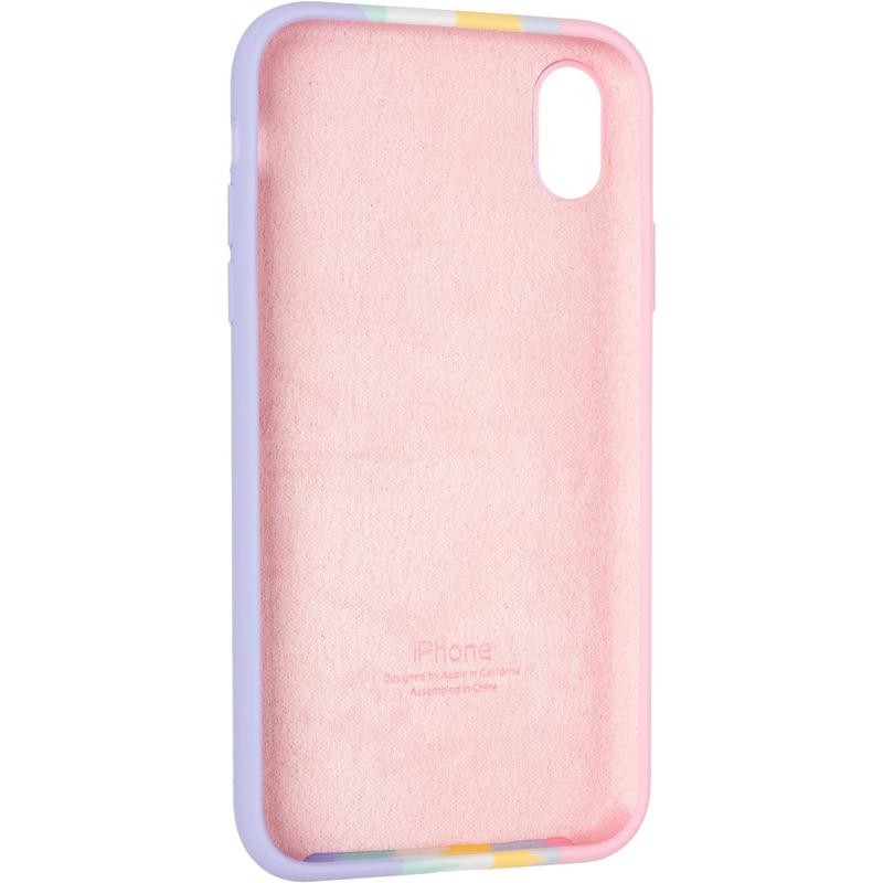 Rainbow Silicone Case iPhone Xr Marshmellow-2