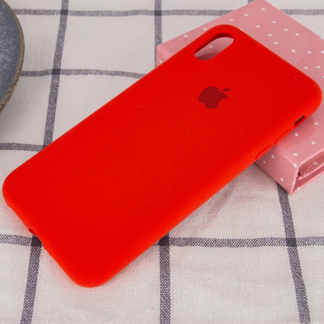 Silicone Case Full Protective (AA) для iPhone XR (Red)-1