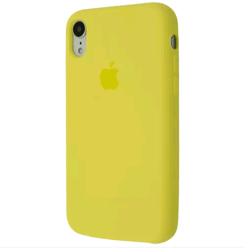 Silicone Case (AA) для iPhone XR (6.1") (Soft Yellow)-0