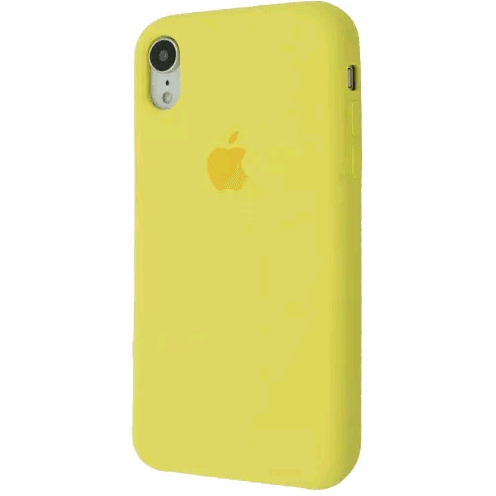 Silicone Case (AA) для iPhone XR (6.1") (Lemon)-0