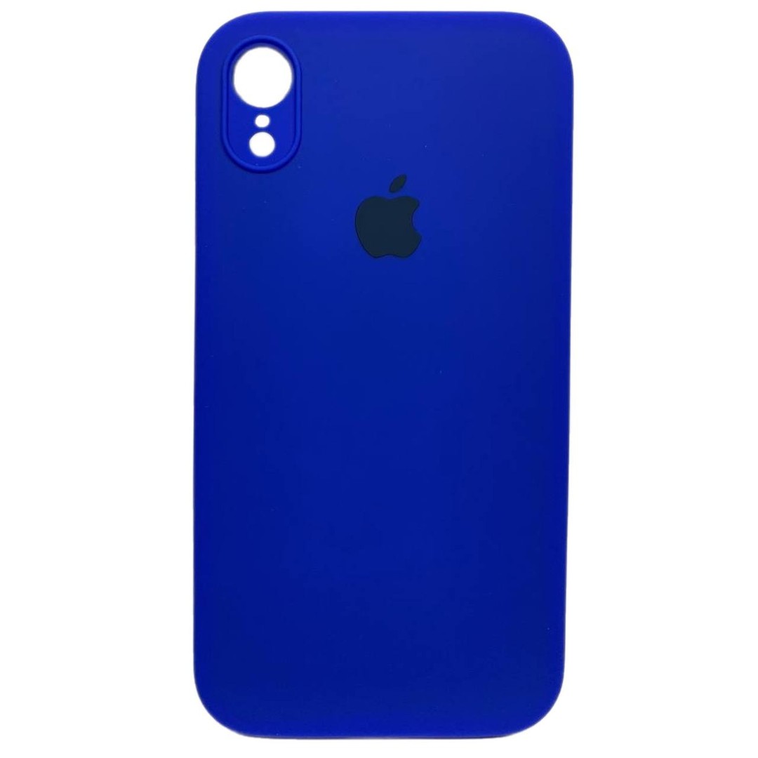 Silicone Case Square Full Camera Protective (AA) для iPhone XR (6.1") (Navy blue)-0