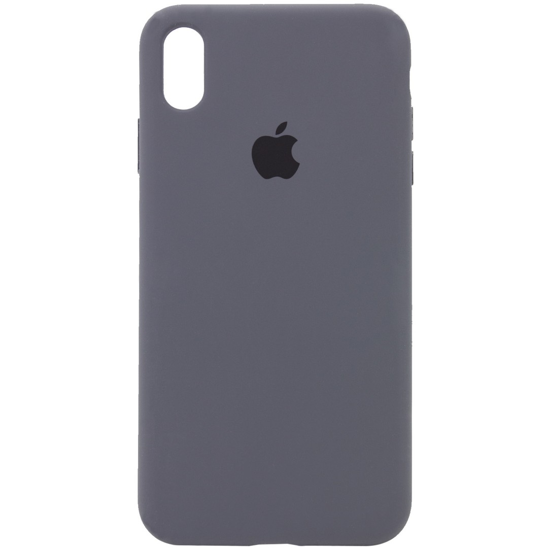 Silicone Case Full Protective (AA) для iPhone XR (Gray)-0