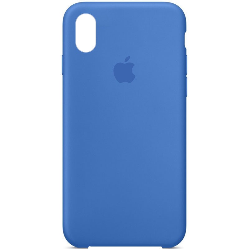 Silicone Case (AA) для iPhone XR (6.1") (Capri Blue)-0