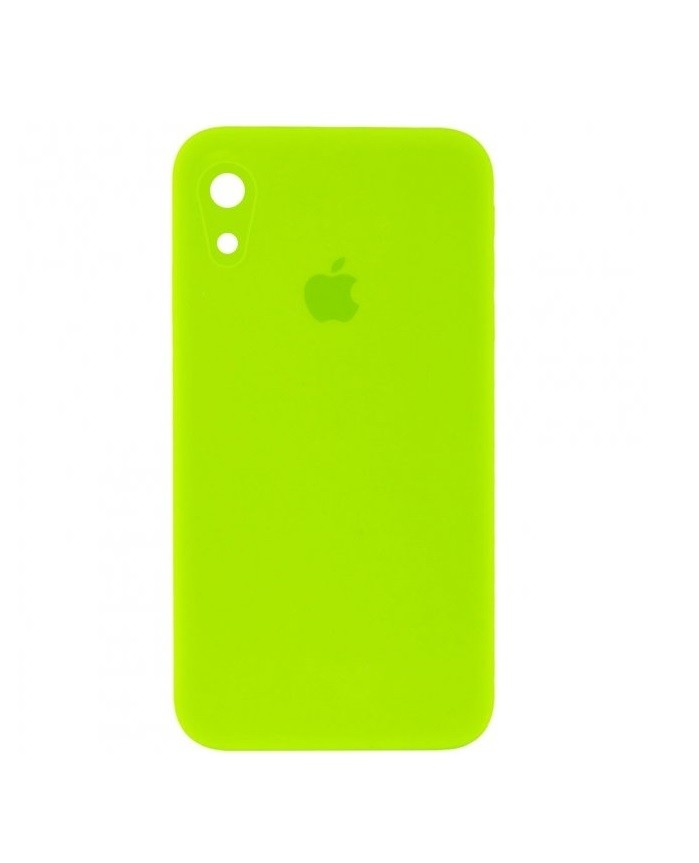 Silicone Case Square Full Camera Protective (AA) для iPhone XR (6.1") (Green)-0