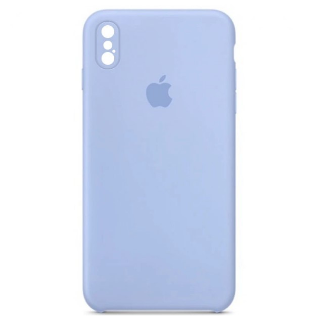 Silicone Case Square Full Camera Protective (AA) для iPhone XS Max (Lilac cream)-0