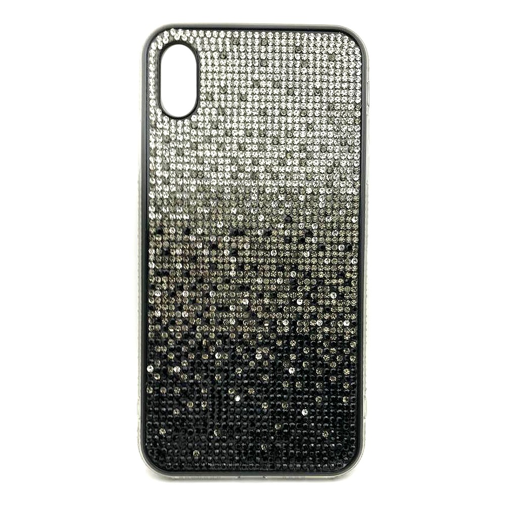 Чохол " Стрази Premium" iPhone Xs Max (Чорний)-0
