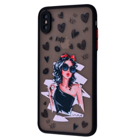 WAVE Cartoon Case  iPhone Xs Max (little black dress)-0