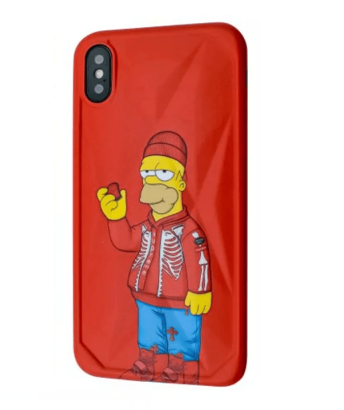 Накладка IMD Print для iPhone Xs Max Bart Homer (Red)-0