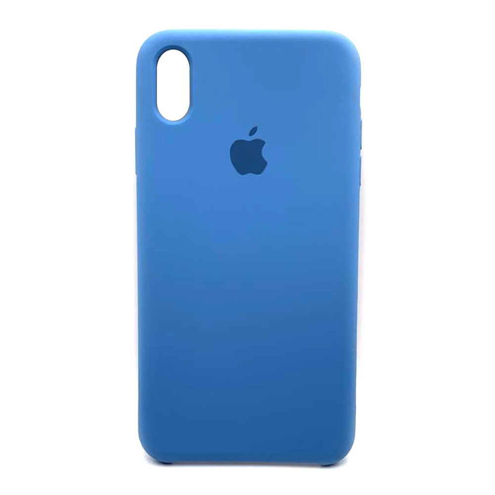Silicone Case (AA) для iPhone Xs Max (Light blue)-0
