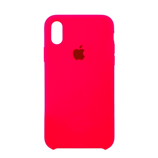 Silicone Case  (AA) для iPhone XS Max (6.5") (Barbie pink)-0