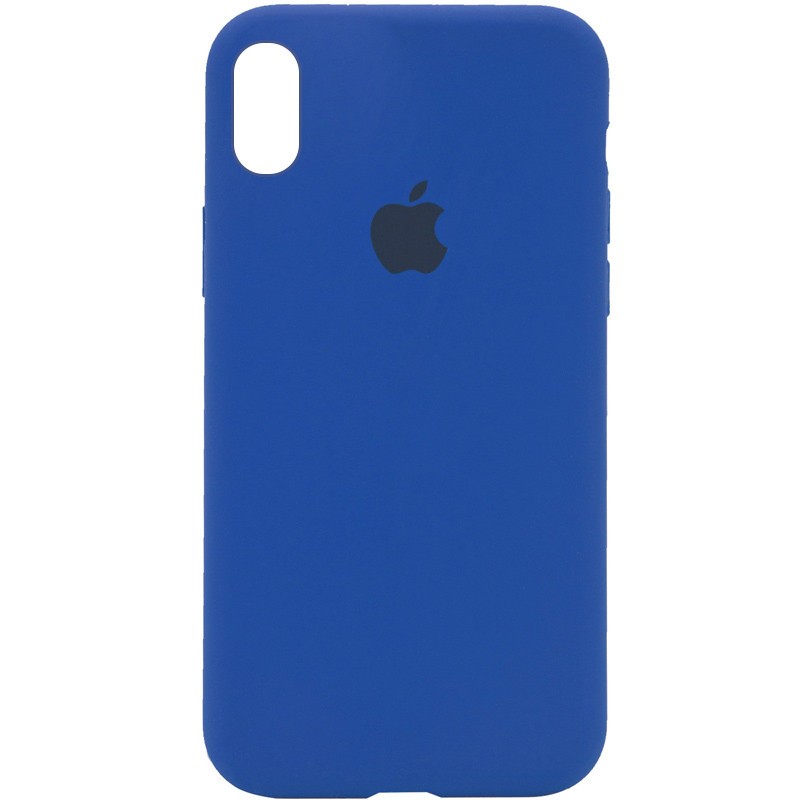Silicone Case Full Protective (AA) для iPhone Xs Max (Electric)-0
