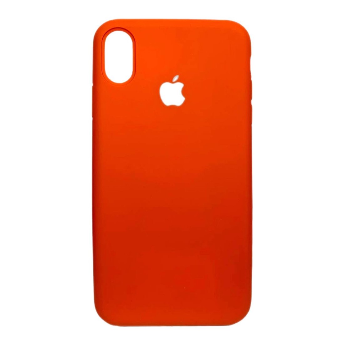 Full Silicone Case iPhone XS Max (Orange)-0
