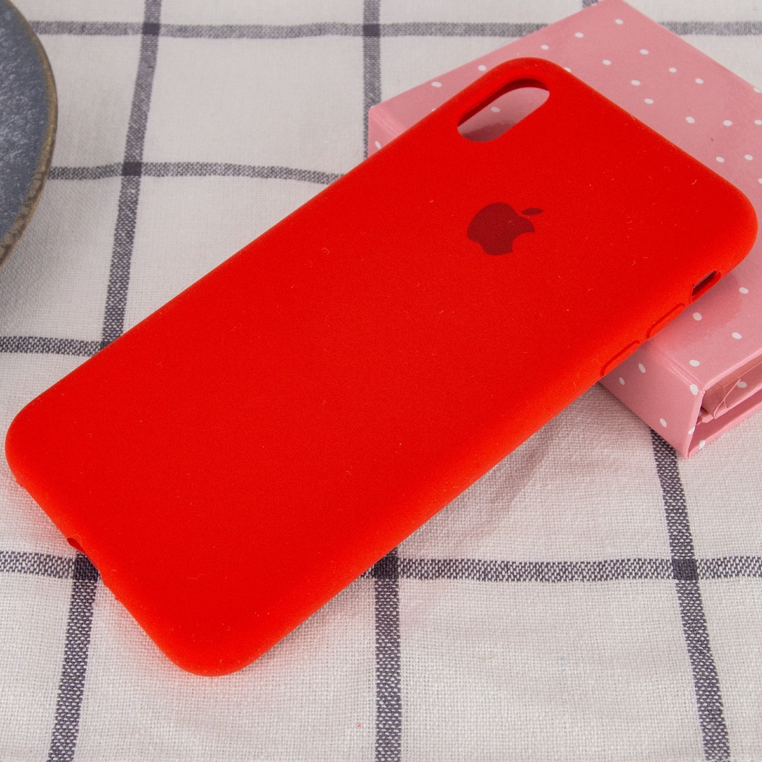 Silicone Case Full Protective (AA) для iPhone XS Max (6.5") (Red)-1