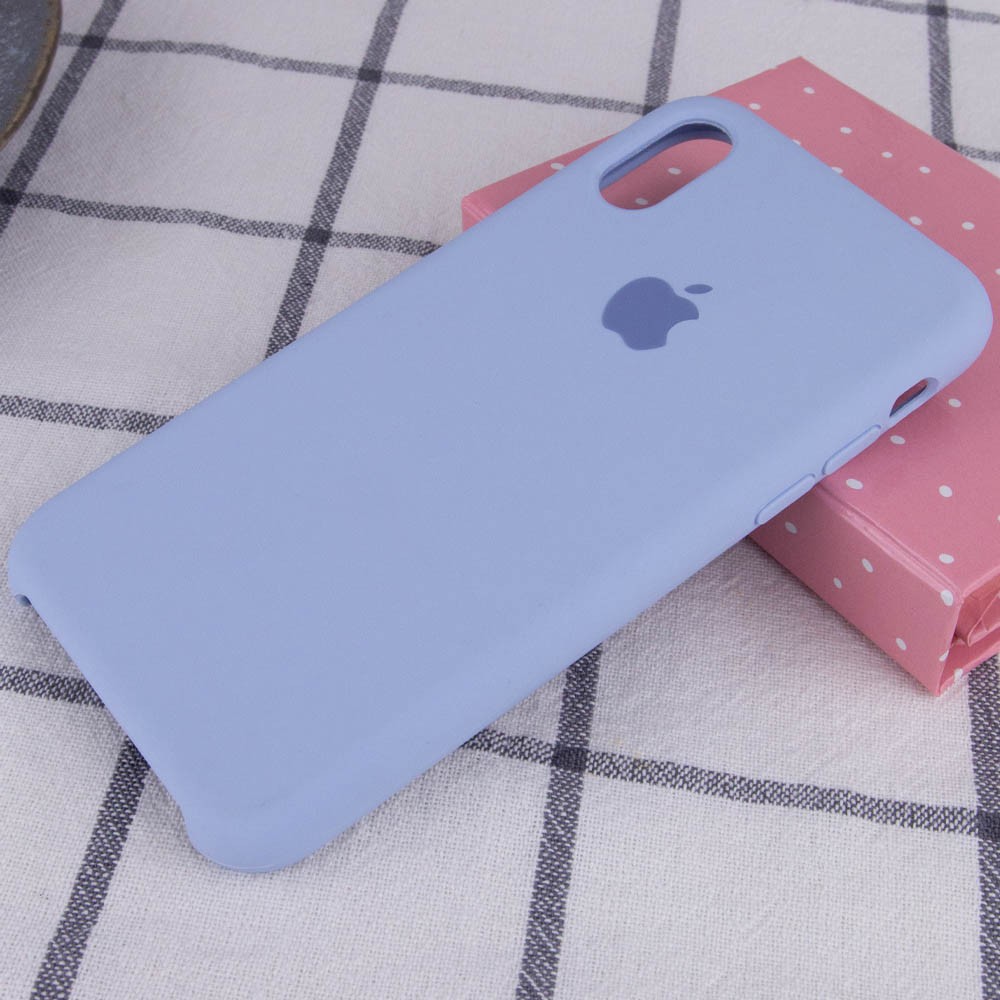 Silicone Case (AA) для iPhone Xs Max (Sky Blue)-1