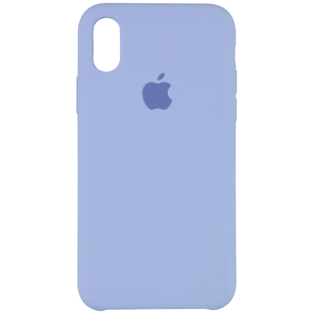 Silicone Case (AA) для iPhone Xs Max (Sky Blue)-0