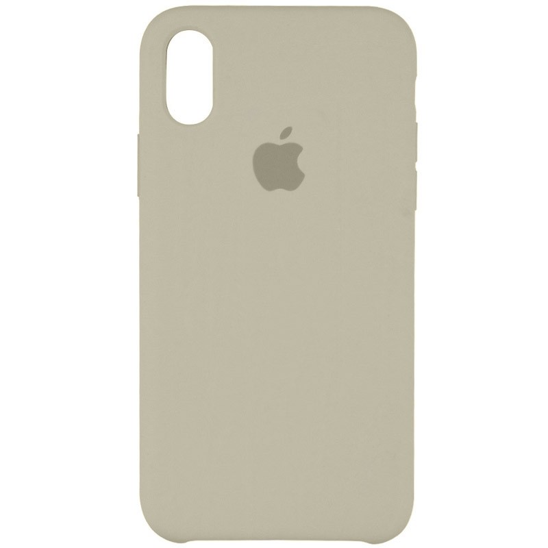 Silicone Case (AA) для iPhone Xs Max (Creamy)-0