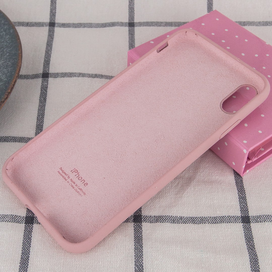 Silicone Case Full Protective (AA) для iPhone XS Max (6.5") (Pink Sand)-2