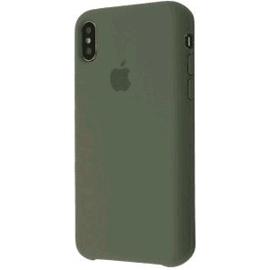 Silicone Case (AA) для iPhone Xs Max (Pine Green)-0