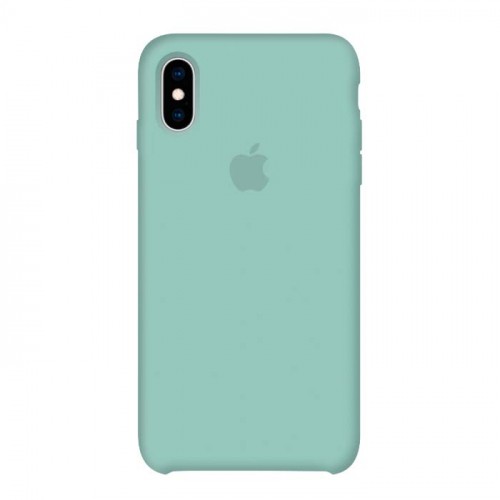 Silicone Case (AA) для iPhone XS Max (6.5") (Mint)-0