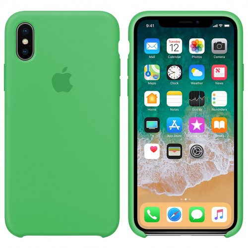 Silicone Case (AA) для iPhone XS Max (6.5") (Spearmint)-0