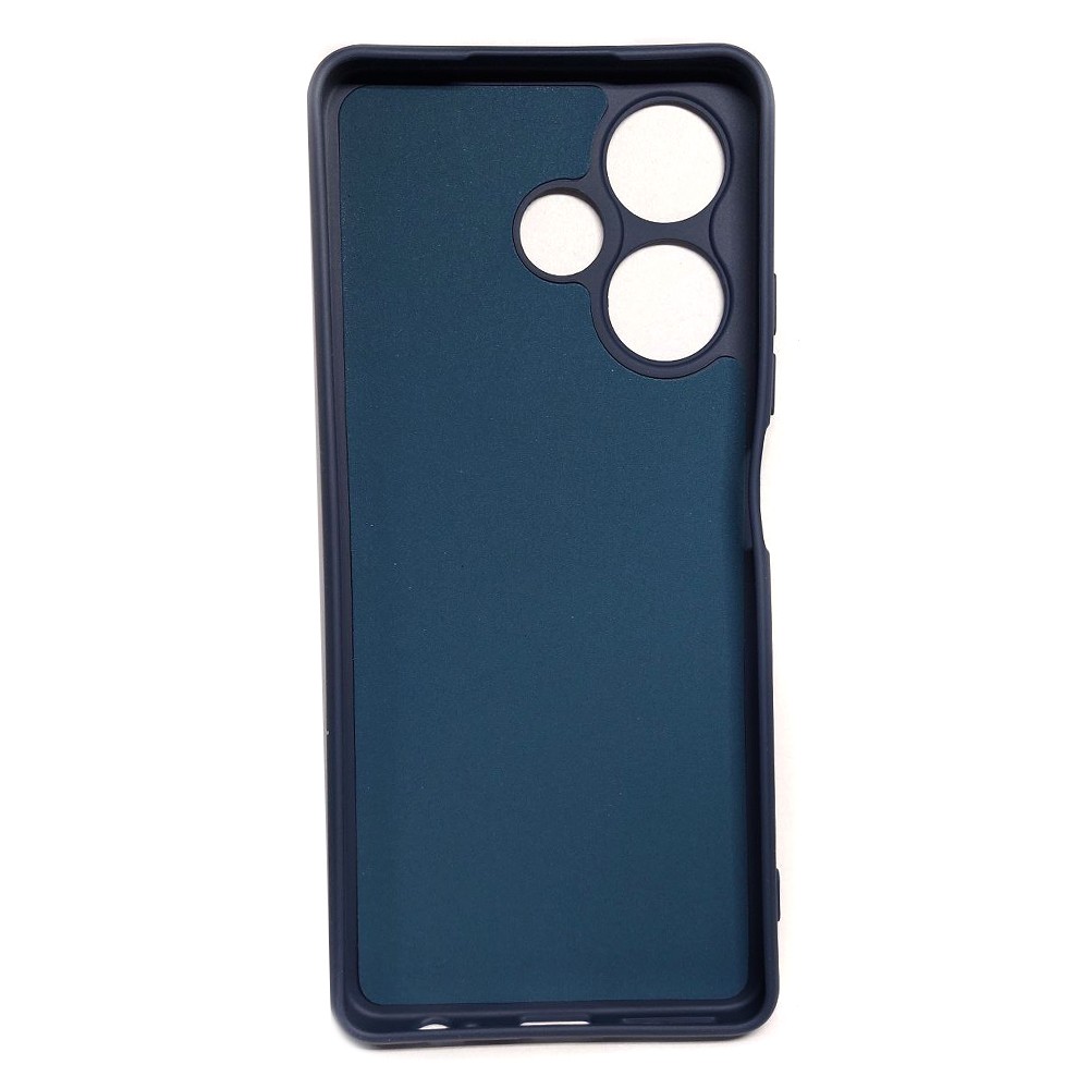 Silicone Cover Full Camera without Logo (A) для Infinix Hot 30 (Dark blue)-1