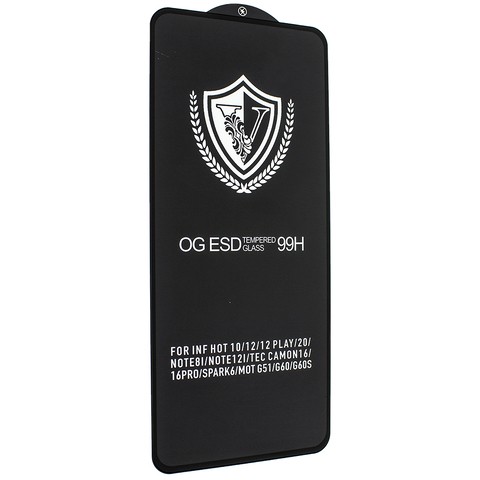 Захисне скло OG для Infinix Hot 30 Play/Note 8i/Note 12i/Tecno Spark 6/Pova 4/Moto G51/G60/G60s-0
