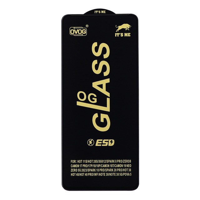 Захисне скло OG Glass для Infinix Hot 40 / Hot 30 / Hot 40 Pro / NOTE 13 /  HOT 11S / HOT 20S / TECNO CAMON 17 Pro/ 17P / 18P / SPARK 10 PRO / SPARK 20 PRO-0