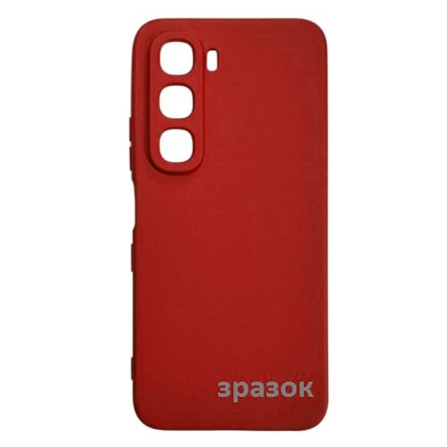 Чохол GETMAN Liquid Silk Full Camera для Infinix Hot 60 /60i (Червоний / Dark Red)-0