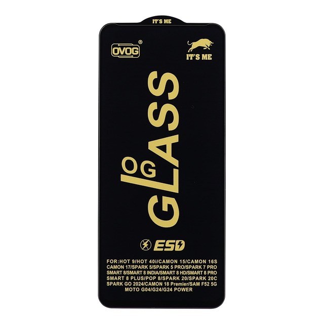 Захисне скло OG Glass для TECNO Spark Go 2024/POP 8//Camon 16/Camon 17/Spark 20/Spark 20C/Infinix Smart 8/Hot 40i/Hot 9-0