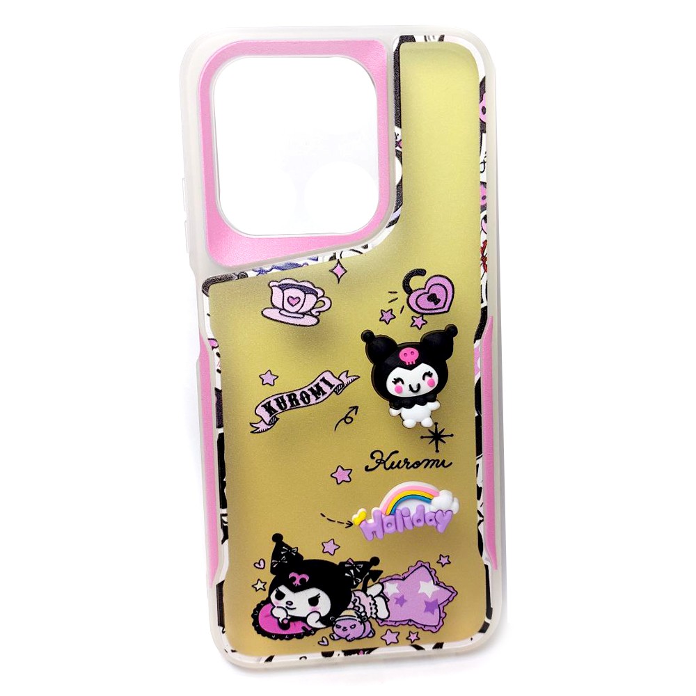 Чохол накладка  Cute Animals 3D для Infinix Smart 9 4G / Hot 50i (Kuromi)-0
