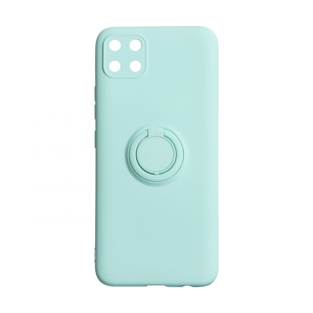 Накладка ColorRing з кільцем для Realme C11  бірюзова-0