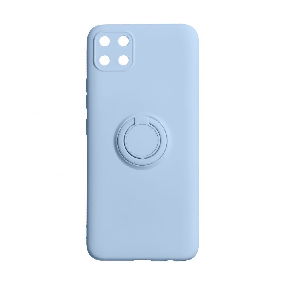 Накладка ColorRing з кільцем для Realme C11 блакитна-0