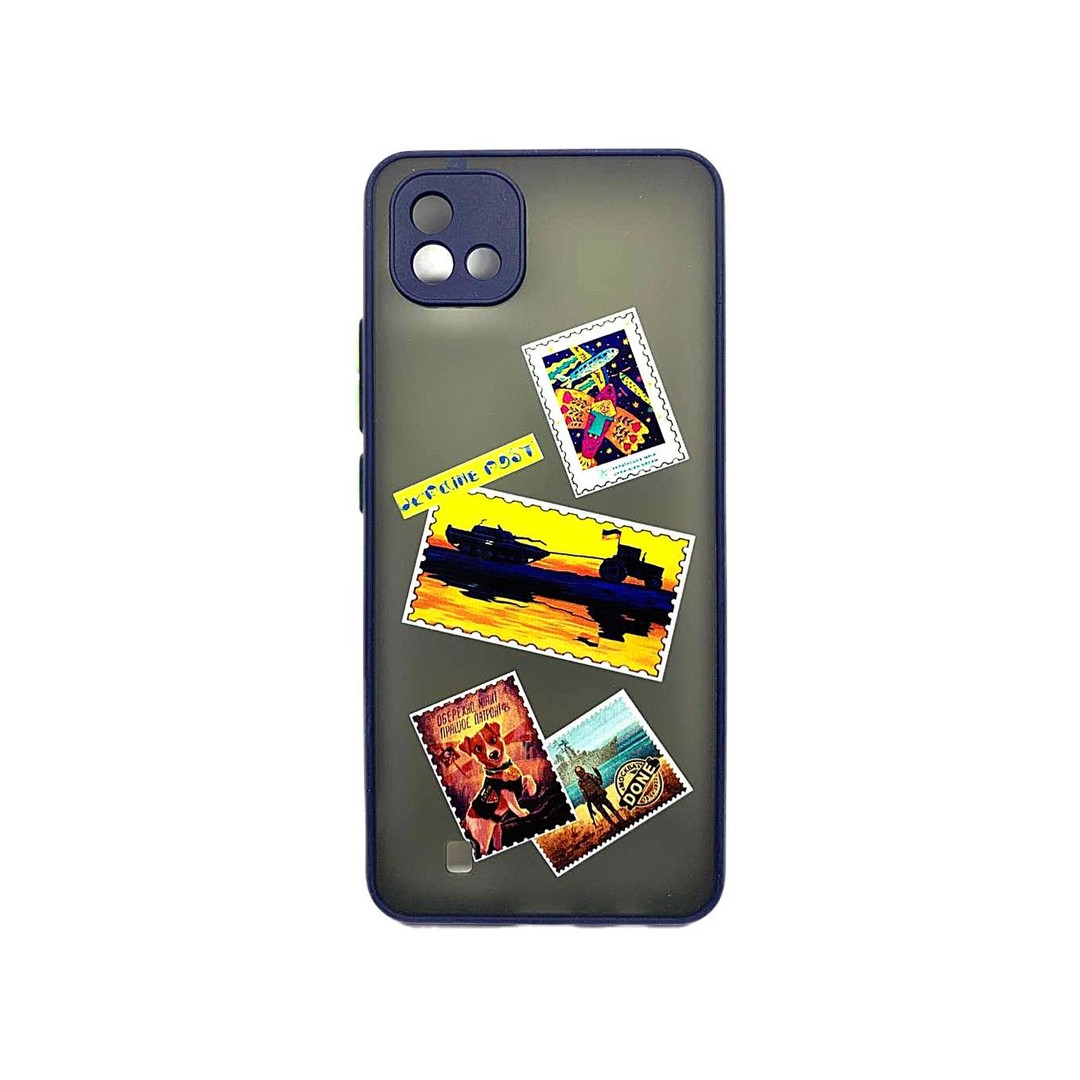 Накладка Totu Gingle Print для Realme C11 2021 Ukraine Post (Navy blue)-0