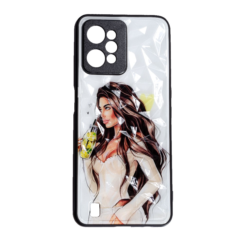 Накладка Ladies Camera для Realme C31 Дівчина з лимонадом-0