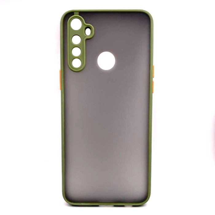 Накладка Totu Gingle Camera для Realme 5/6i/C3 Olive/orange-0
