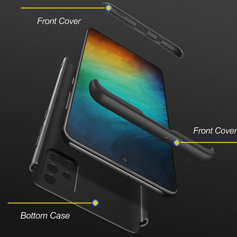 Пластикова накладка GKK LikGus для Samsung A51 (Чорний)-2