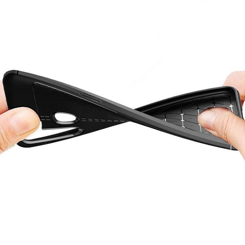Чохол Leather imitation для Realme 5 / Realme 6i чорний-1