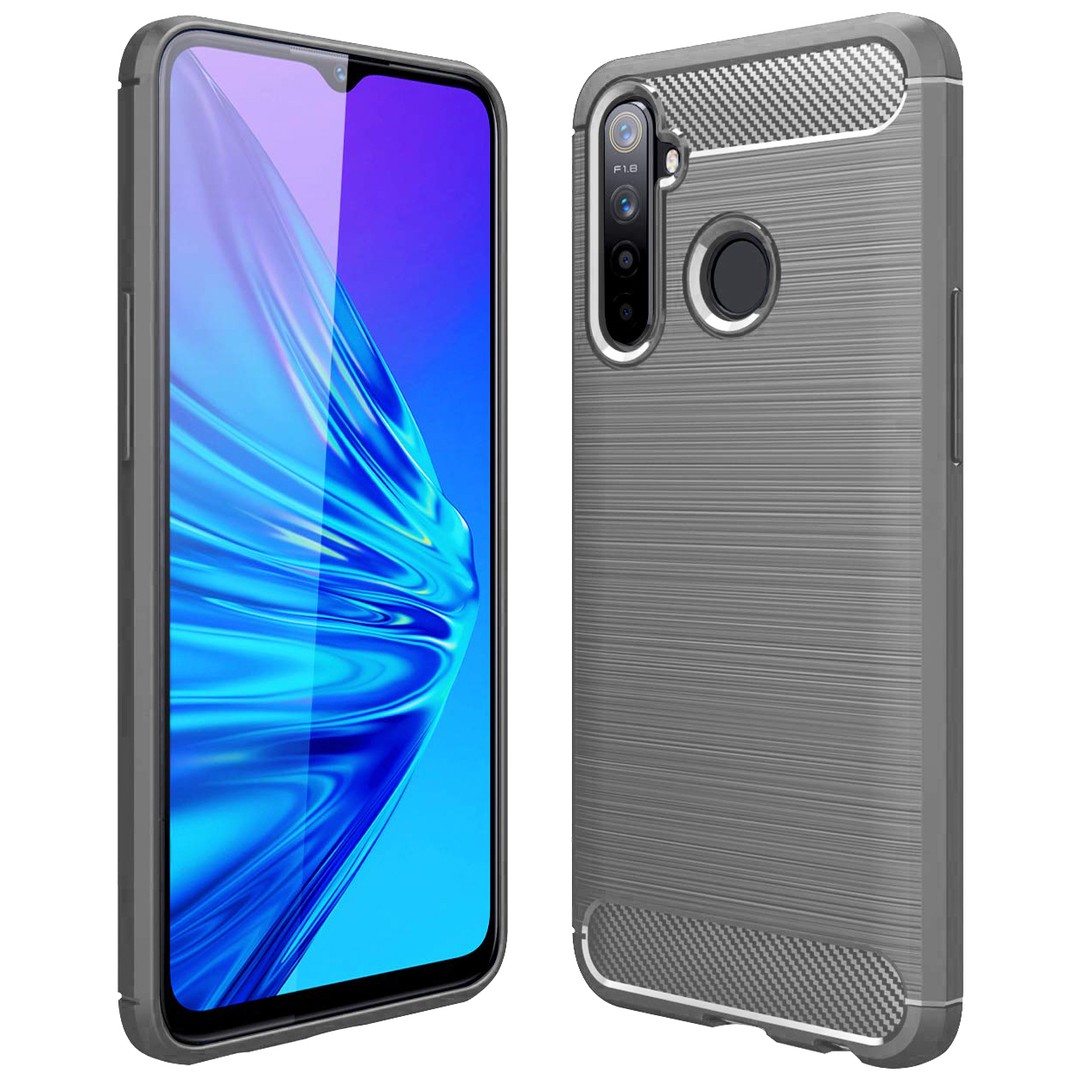 Накладка Ultimate Expirience для Realme 5/6i сіра силіконова-0