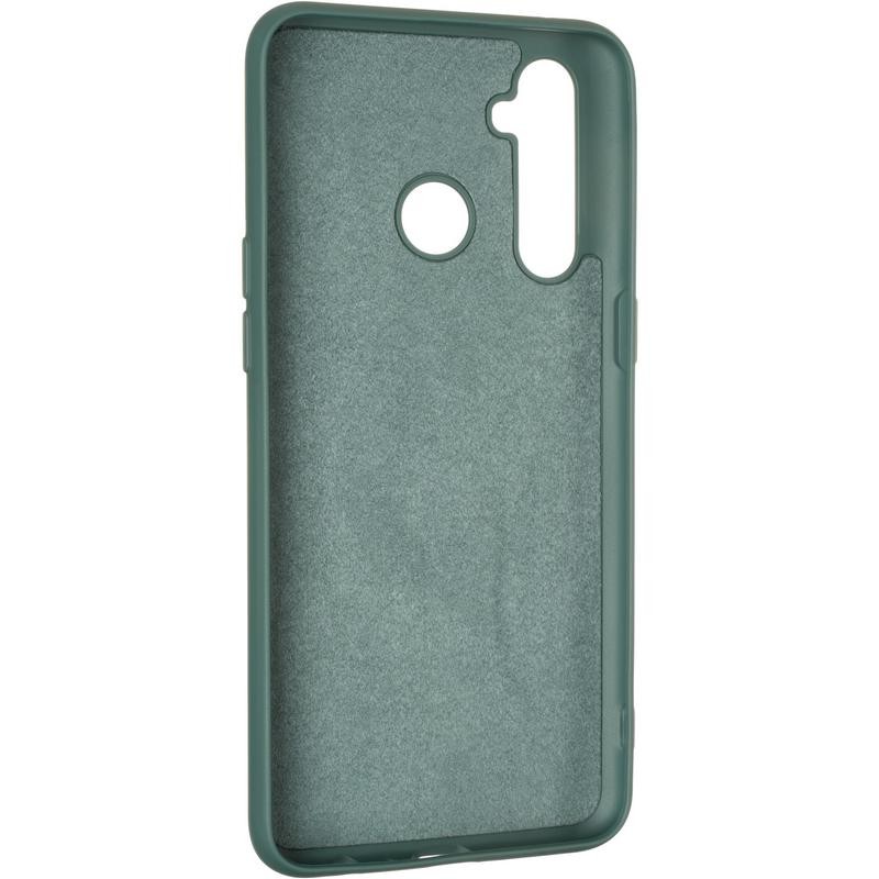 Накладка Soft Silicone Case для Realme 5 Pro темно-зелена-1