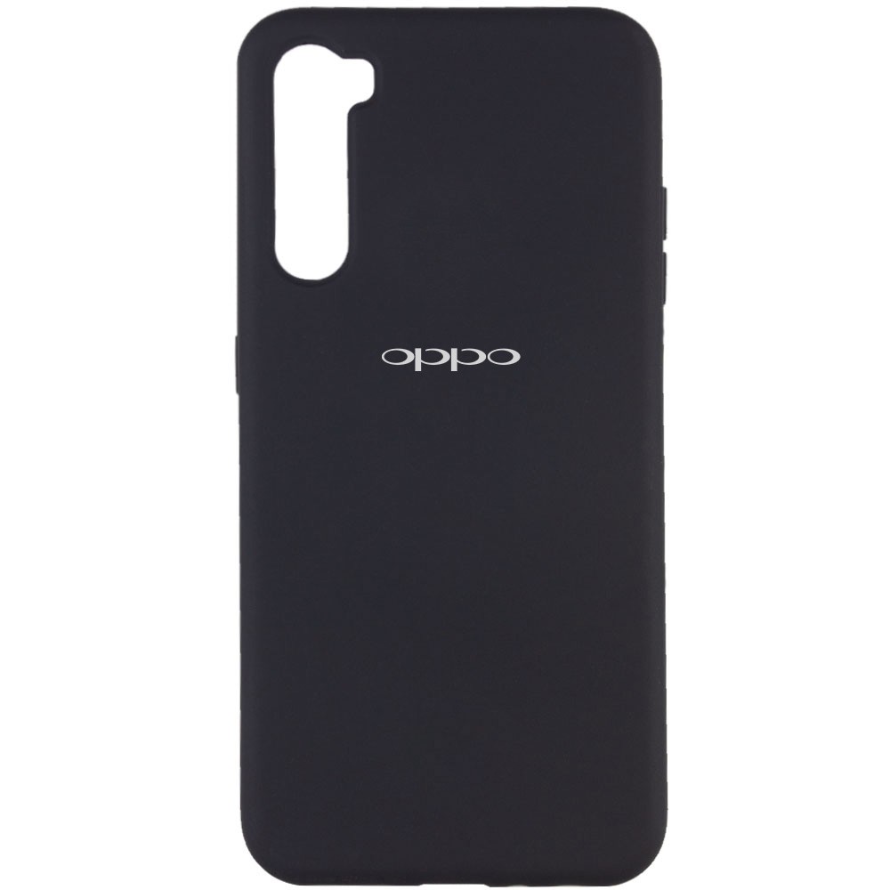 Silicone Cover Full Protective (A) для OPPO Realme 6 (Black)-0