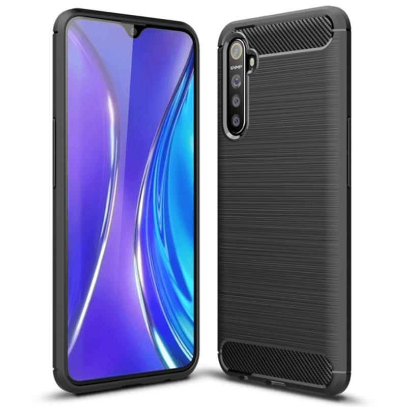 Накладка Ultimate Expirience для Realme 6 чорна силіконова-0