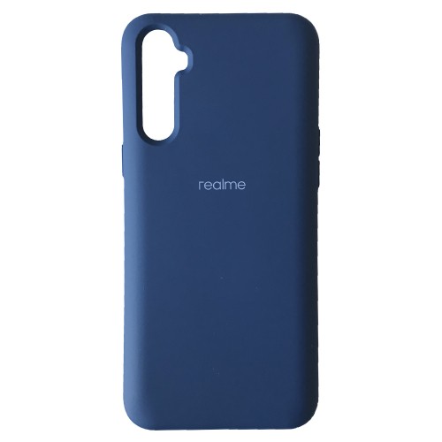 Silicone Cover Full Protective (A) для Realme 6 (Navy Blue)-0