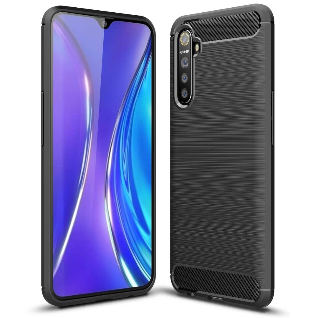 Накладка Ultimate Expirience для Realme 5 Pro чорна силіконова-0