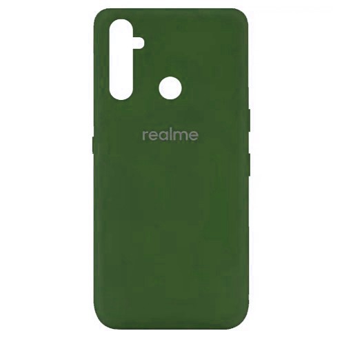 Накладка HQ Silicone Case для Realme 6i / C3 /5 Хакі-0