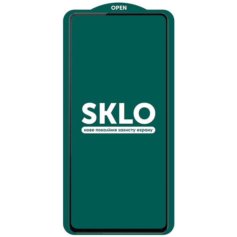Захисне скло SKLO 5D для Realme 7 Pro  чорна рамка-0
