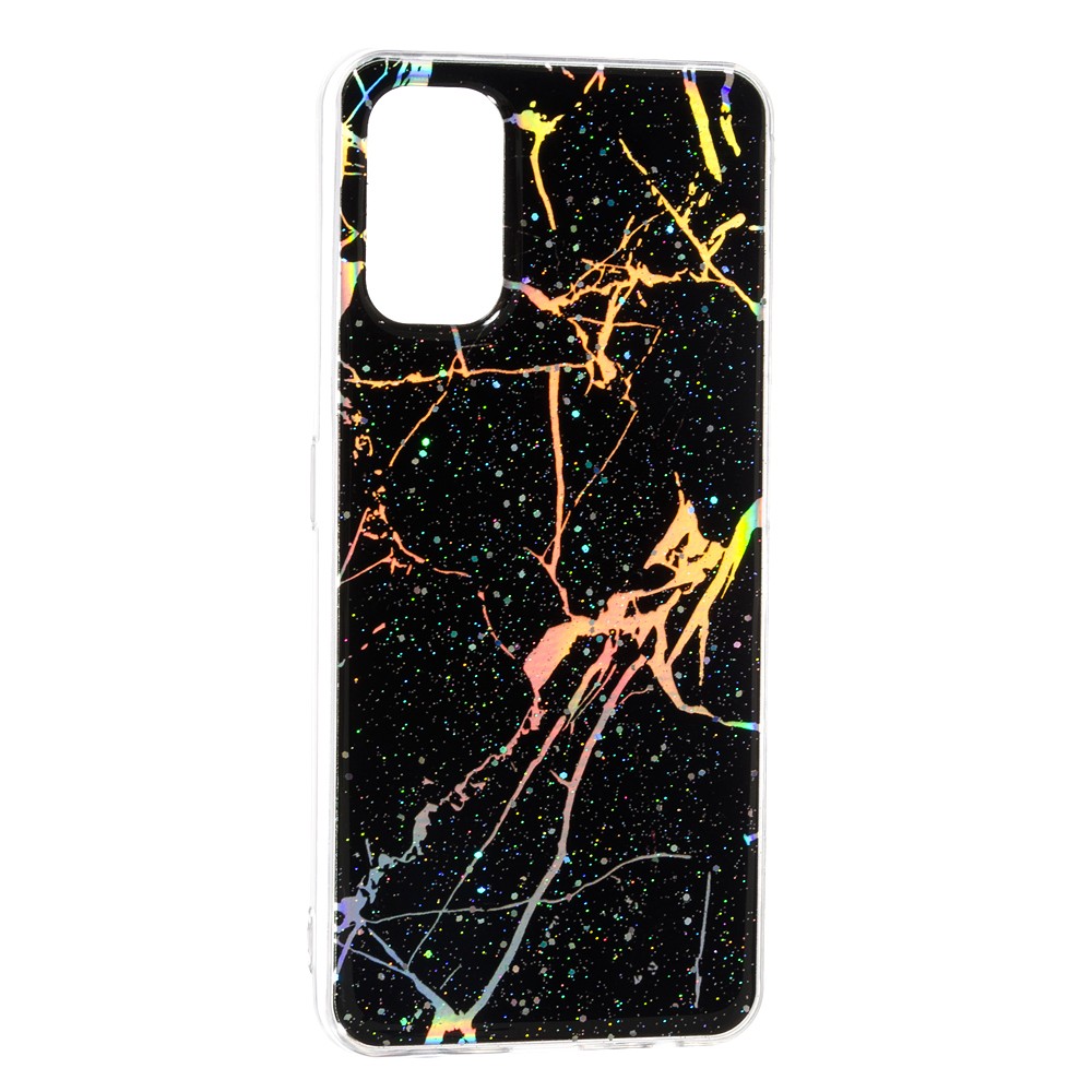 Накладка Marble для Realme 7 Pro Чорна-0