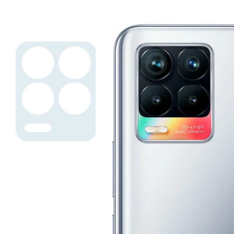 Гнучке захисне скло 0.18mm на камеру для Realme 8/8 Pro прозоре-0