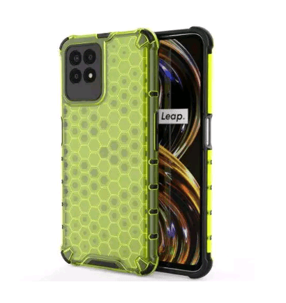 Накладка Honeycomb для Realme 8i (Зелена)-0